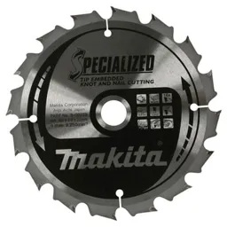 Makita SPECIALIZED Knot and Nail Cutting Saw Blade - 165mm, 40T, 20mm