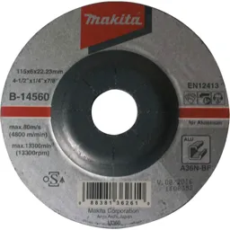 Makita A36N Aluminium Grinding Disc - 115mm