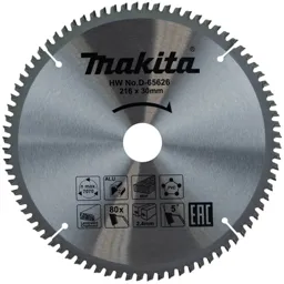 Makita Multi Purpose Circular Saw Blade - 216mm, 80T, 30mm