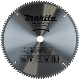 Makita Multi Purpose Circular Saw Blade - 355mm, 100T, 30mm