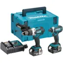 Makita DLX2145TJ 18v Twin Kit with 2 Batteries, Charger & Case