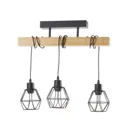 Ceiling light, Townshend 5, with 3 cage shades