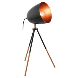 Three-legged table lamp Chester in a vintage look