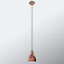 Pendant light Priddy 1, one-bulb, antique copper