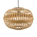 Amsfield hanging light from bamboo, oval shape