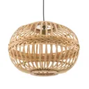 Amsfield hanging light from bamboo, oval shape