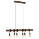 Townshend 4 hanging lamp in dark brown