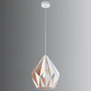 Carlton pendant lamp white and gold 31 cm diameter