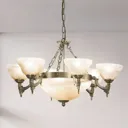 Decorative pendant light Marilla, 9-bulb