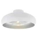 White-silver ceiling lamp Mogano