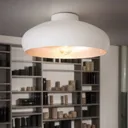 White-silver ceiling lamp Mogano