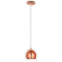 Copper-coloured Rocamar hanging light