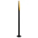 Barbotto LED floor lamp in black and gold
