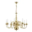 Imke Chandelier 8 Bulbs Polished Brass