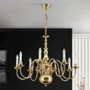 Imke Chandelier 8 Bulbs Polished Brass