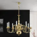 Imke Chandelier 8 Bulbs Polished Brass