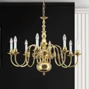 Imke Chandelier 8 Bulbs Polished Brass