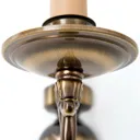 Imke 1-bulb wall light, antique brass dark patina