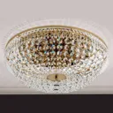 Sherata Crystal Ceiling Light Round Gold 55 cm
