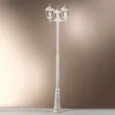 Puchberg lamp post, 3-bulb, 255 cm, white-gold