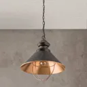 Rustic pendant lamp Shanta, one-bulb