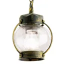 Outdoor hanging lamp Marguerite with bubble glass