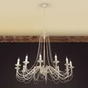 Rustic country style chandelier Antonina, 12-light