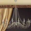 Beautifully curved chandelier Antonina, 15-light