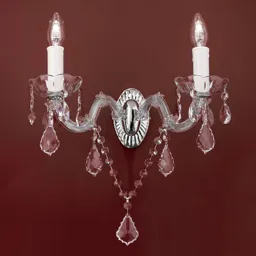 Crystal wall light Maria Theresia