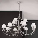 Avala - magnificent chandelier in nickel and white