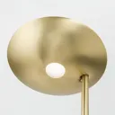 Cobra LED uplighter with reading light brass