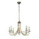 KOLARZ Imperial chandelier, brass, 8-bulb