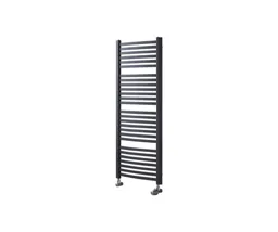 Ximax K4 Vertical Towel radiator, Anthracite (W)580mm (H)1215mm