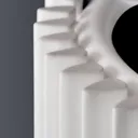 Ximax Triton Semi-Circle Vertical Designer Radiator, White (W)340mm (H)1800mm