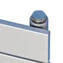 Ximax Vertirad Horizontal or vertical Designer Radiator, Chrome Chrome effect (W)480mm (H)1800mm