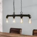 Delare four-bulb hanging light with a pipe look