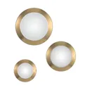 Moon Leaf wall light, gold, Ø 50 cm