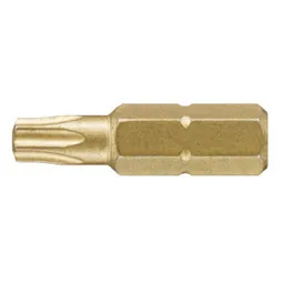 Wiha Gold Torx Screwdriver Bits - T15, 25mm, Pack of 3
